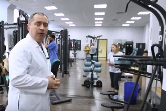Classes in the gym with cervical osteochondrosis
